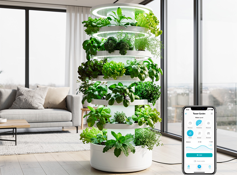 Vertical hydroponic tower garden