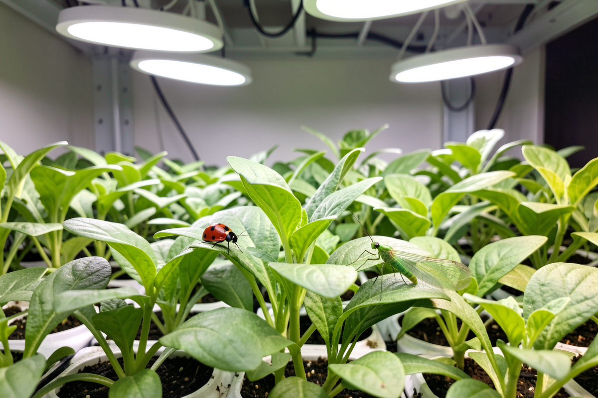 Beneficial insects for indoor hydroponic grows