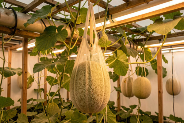 Growing Melons Hydroponically: Slings, Support and Sugar