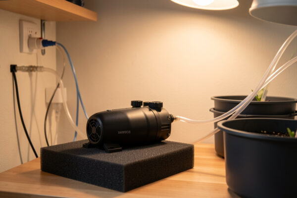 Quiet Air Pumps for an Indoor Grow Room: Killing the Buzz